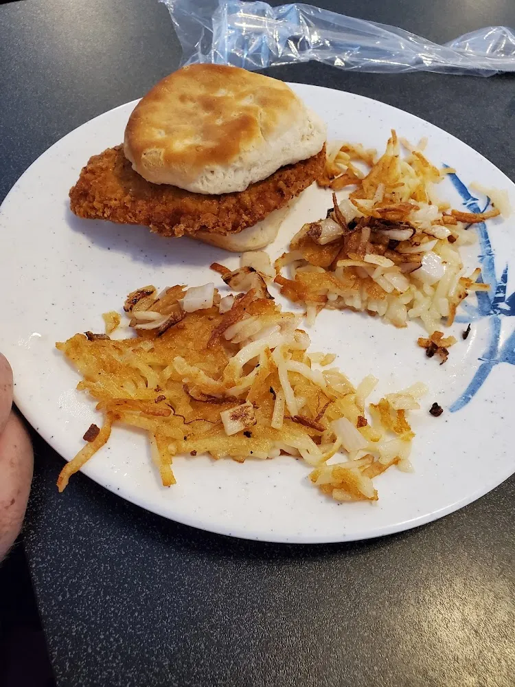 Chicken Biscuit Hashbrown with Onion